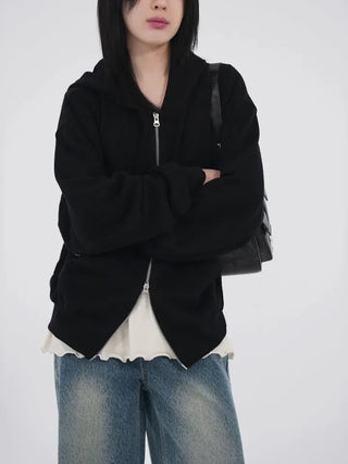 Ronnie Studded Knit Zip-up