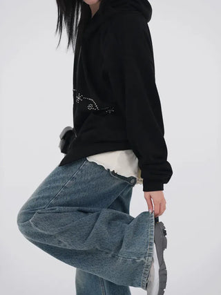 Ronnie Studded Knit Zip-up