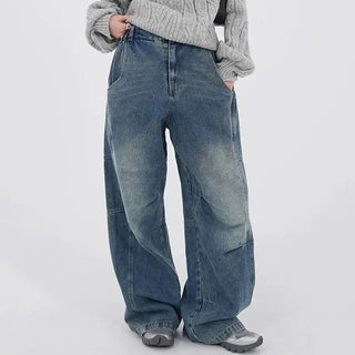Lesion Banding Denim Pants
