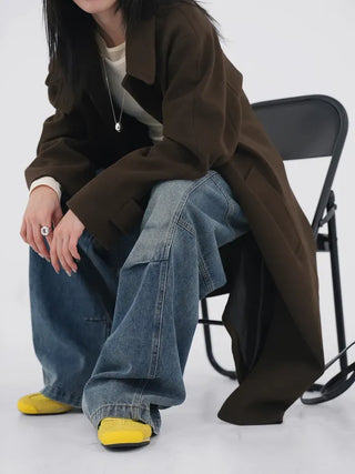 Lesion Banding Denim Pants