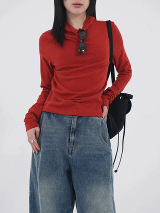 Lesion Banding Denim Pants