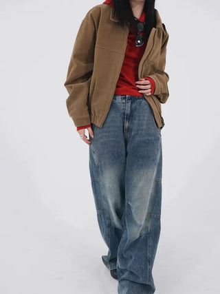 Lesion Banding Denim Pants
