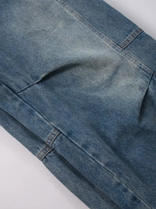 Lesion Banding Denim Pants