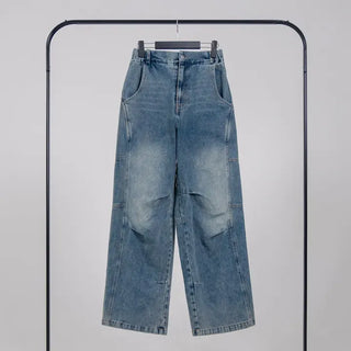 Lesion Banding Denim Pants