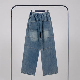 Lesion Banding Denim Pants