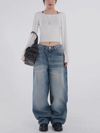 Tena U-neck Basic Long Sleeve Tee