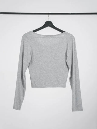 Tena U-neck Basic Long Sleeve Tee