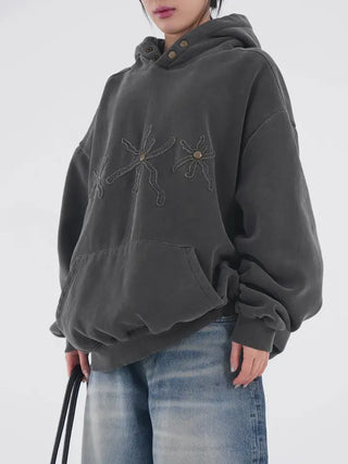 Clav Pigment Snap Hoodie