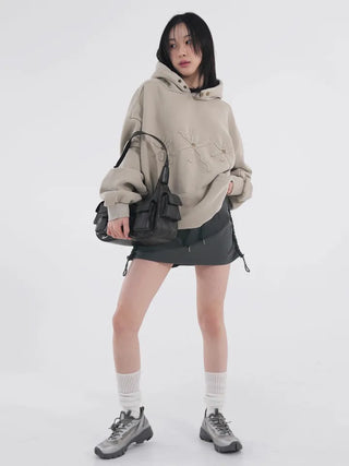 Clav Pigment Snap Hoodie