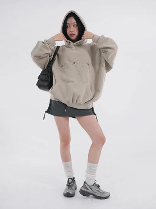 Clav Pigment Snap Hoodie
