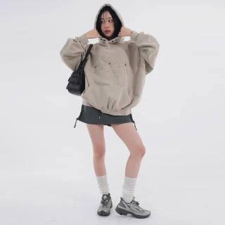 Clav Pigment Snap Hoodie