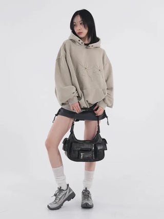 Clav Pigment Snap Hoodie