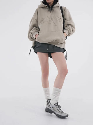 Clav Pigment Snap Hoodie