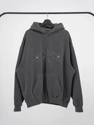 Clav Pigment Snap Hoodie