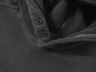 Clav Pigment Snap Hoodie