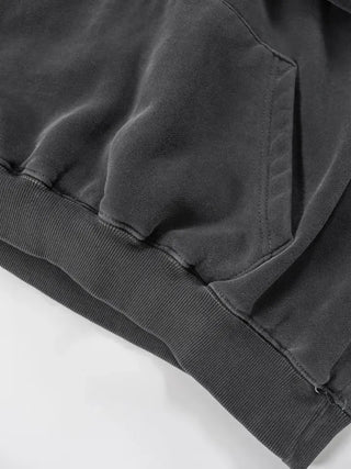 Clav Pigment Snap Hoodie