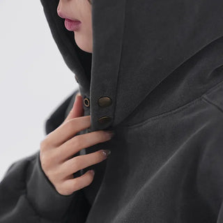 Clav Pigment Snap Hoodie