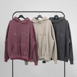 Clav Pigment Snap Hoodie