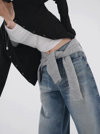 Jeno Button Angora Cardigan