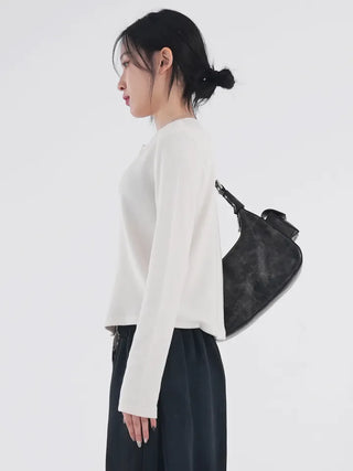 Jeno Button Angora Cardigan