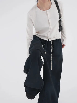 Jeno Button Angora Cardigan