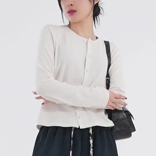 Jeno Button Angora Cardigan