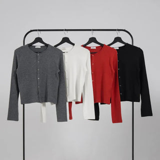 Jeno Button Angora Cardigan