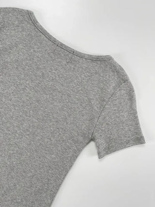 Pave U-neck Daily Short Sleeve Tee
