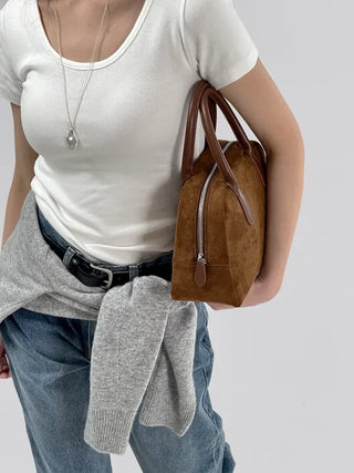 Pave U-neck Daily Short Sleeve Tee