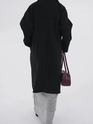 Moncha Basic Collar Long Coat