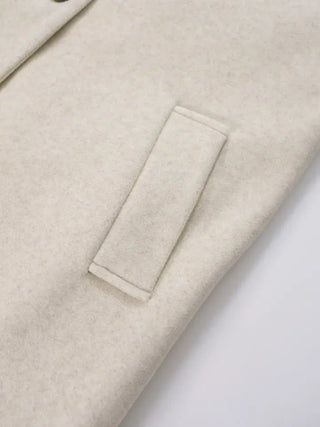 Moncha Basic Collar Long Coat