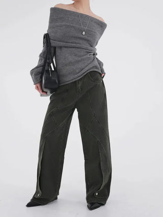 Dez Snap black denim