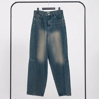 Julie Side Rivet Balloon Wide Denim
