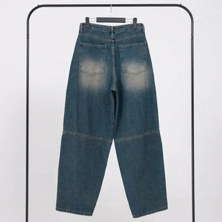 Julie Side Rivet Balloon Wide Denim