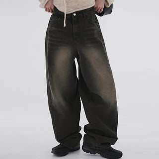 Julie Side Rivet Balloon Wide Denim