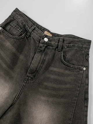 Julie Side Rivet Balloon Wide Denim