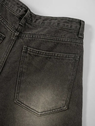 Julie Side Rivet Balloon Wide Denim