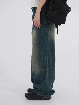 Julie Side Rivet Balloon Wide Denim