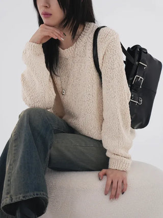 Meti Buckle Baguette Shoulder Bag