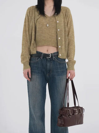 Meti Buckle Baguette Shoulder Bag