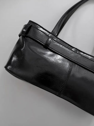 Meti Buckle Baguette Shoulder Bag