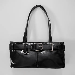 Meti Buckle Baguette Shoulder Bag