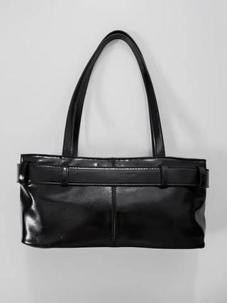 Meti Buckle Baguette Shoulder Bag