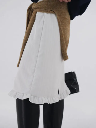 Et frill layered midi skirt