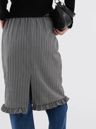 Et frill layered midi skirt