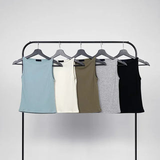 Adele Boatneck Ribbed Sleeveless