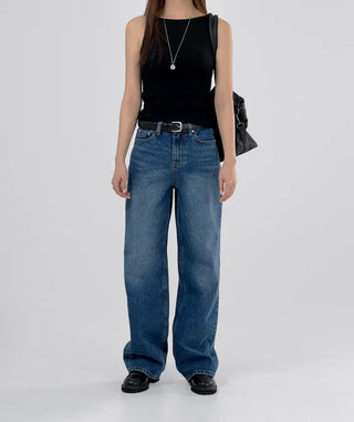 Adele Boatneck Ribbed Sleeveless
