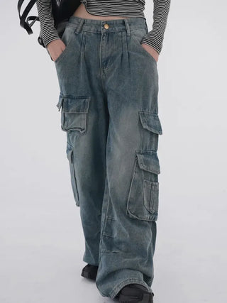Timo Vintage Cargo Wide Denim