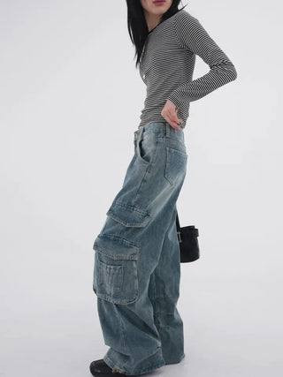 Timo Vintage Cargo Wide Denim