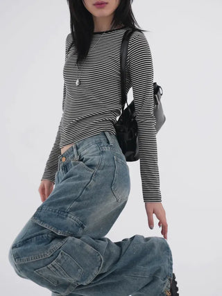 Timo Vintage Cargo Wide Denim
